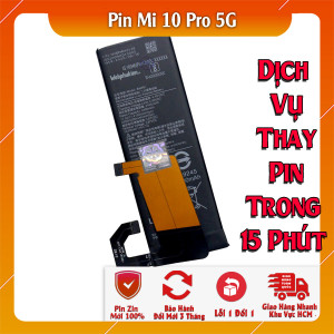 Pin Webphukien cho Xiaomi Mi 10 Pro 5G  Việt Nam BM4M - 4500mAh 